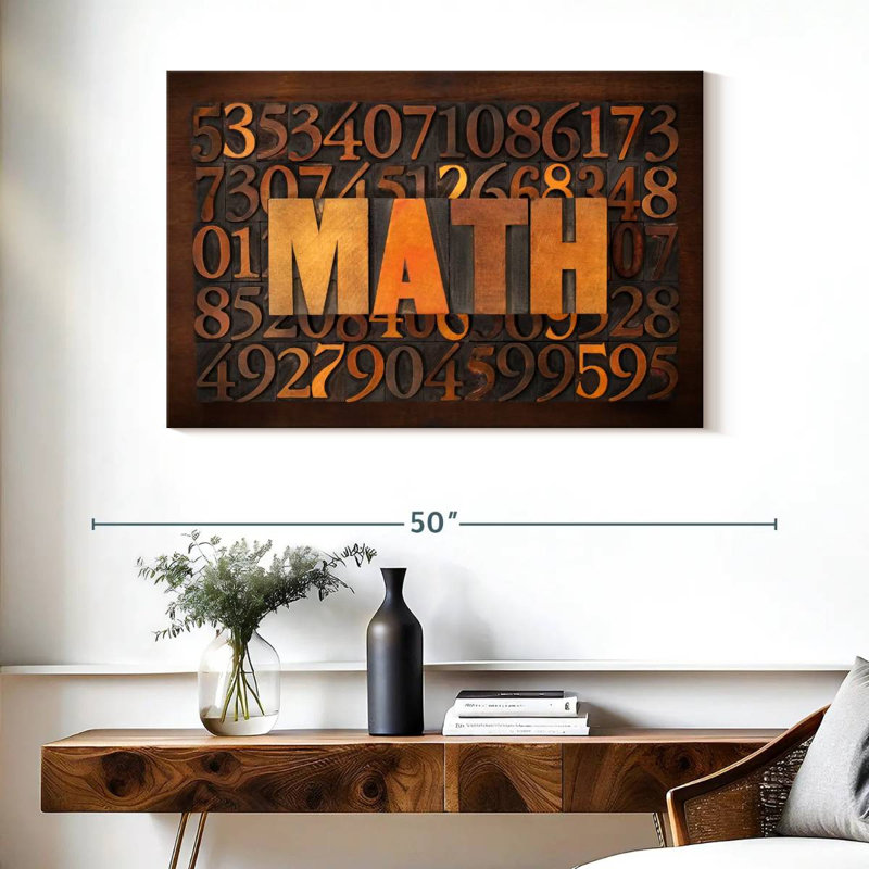 Math sur les nombres, H 26 po x l 39 po