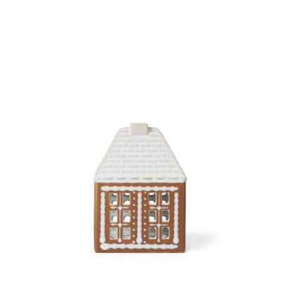 Gingerbread 4.7'' H Stoneware Tabletop Lantern
