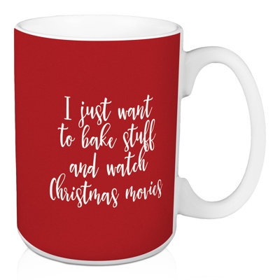 Tasse à café, je veux simplement cuire des films et regarder des films de noël Gunther