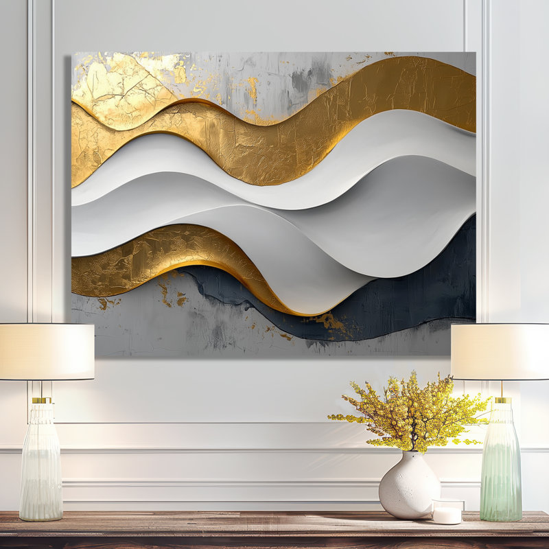 Amaro VI - Abstract Large Wall Art, Toile tendue sur cadre, Ne s’applique pas, H 24 po x l 32 po