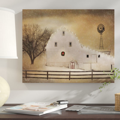 « white grange vacances », impression sur toile