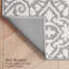 Feya Machine Woven Synthetic Damask Aera Rug in Green/White-37698431-51184570