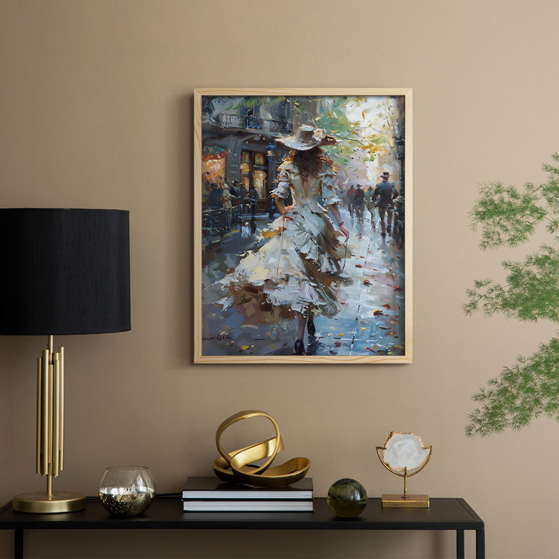 Reproduction encadrée WOMEN Series DCLV III - bois massif, Naturel, H 11 po x l 9 po