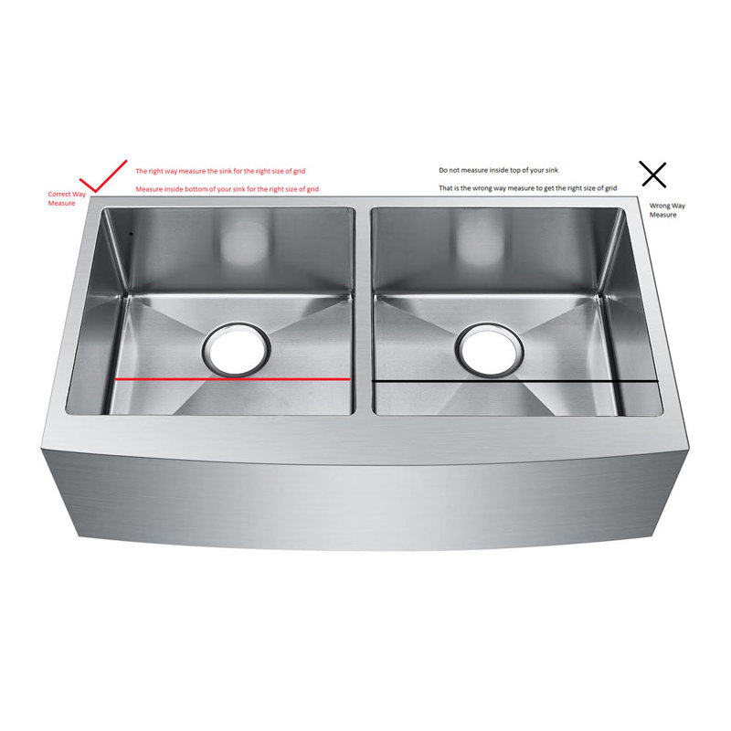 Starstar Sinks Protector Matte Gold 304 Stainless Steel Kitchen Sink Bottom Grid, Rack (26" X 14.375" Hole Top)