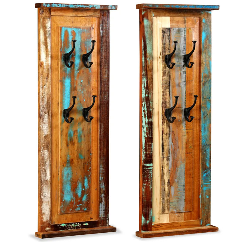 Sergio Solid Wood Wall 8 - Hook Wall Mounted Coat Rack