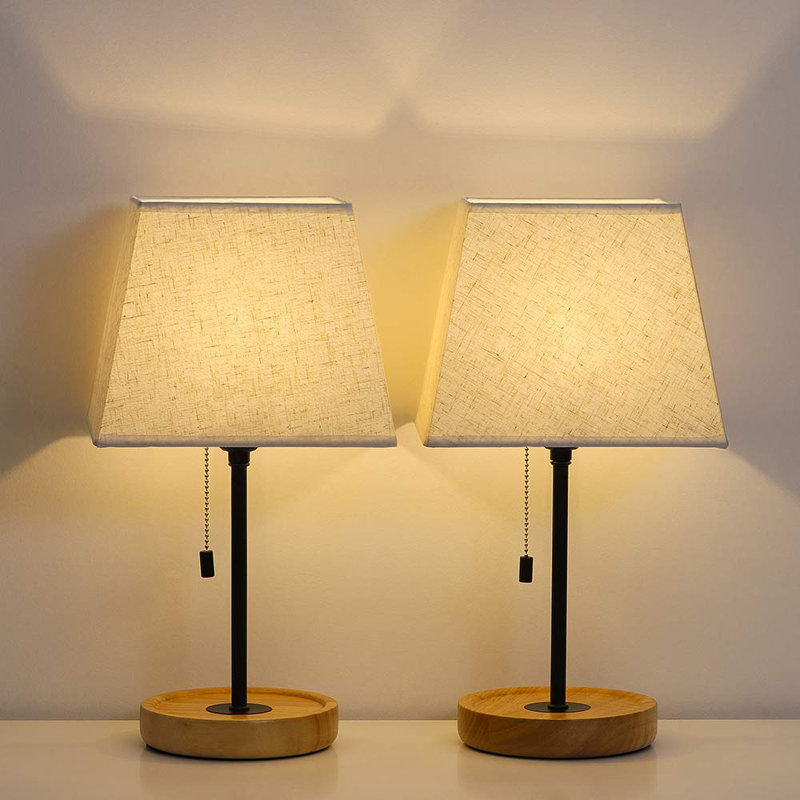 Hillburn Solid Wood Desk Lamp