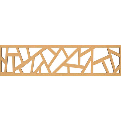 47"W x 12"H x 3/8"T Harrisburg Fretwork Moulding, Raw MDF