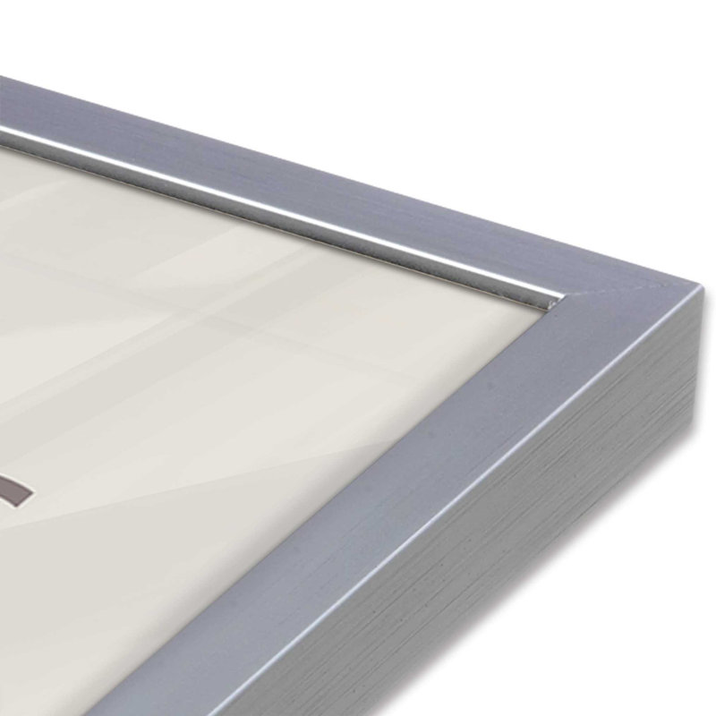 «Warm Taupe», affiche rétro Bauhaus, H 15,25 po x l 12,25 po, Chrome poli