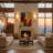 Battery Operated Timing RGB Remote Mounted Wall Sconces With Fabric Shade