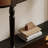 Black Solid Wood Half-circle Console Table-473083197