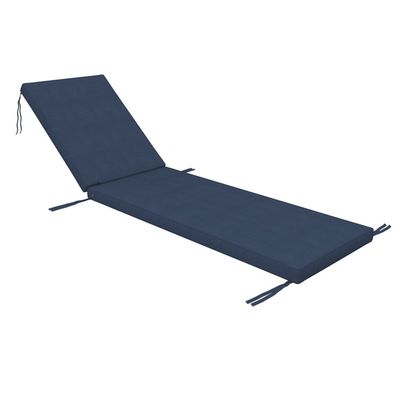 Sunbrella® Outdoor Chaise Cushion, Sunbrella® Spectrum Indigo, 21" W x 78" D
