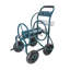 Chariot-enrouleur de boyau d'arrosage robuste avec panier de rangement - Support de boyau d'arrosage portable à 4 roues pour pelouse et patio