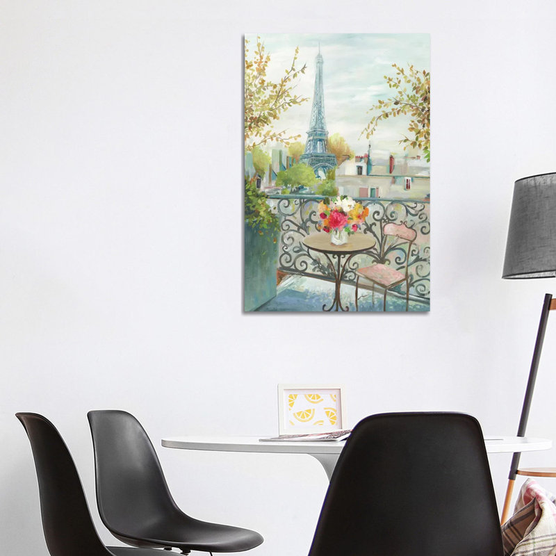 «Paris At Noon» par Allison Pearce - reproduction d'art, Toile tendue, Pas de tapis, H 40 po x l 26 po x P 1,5 po