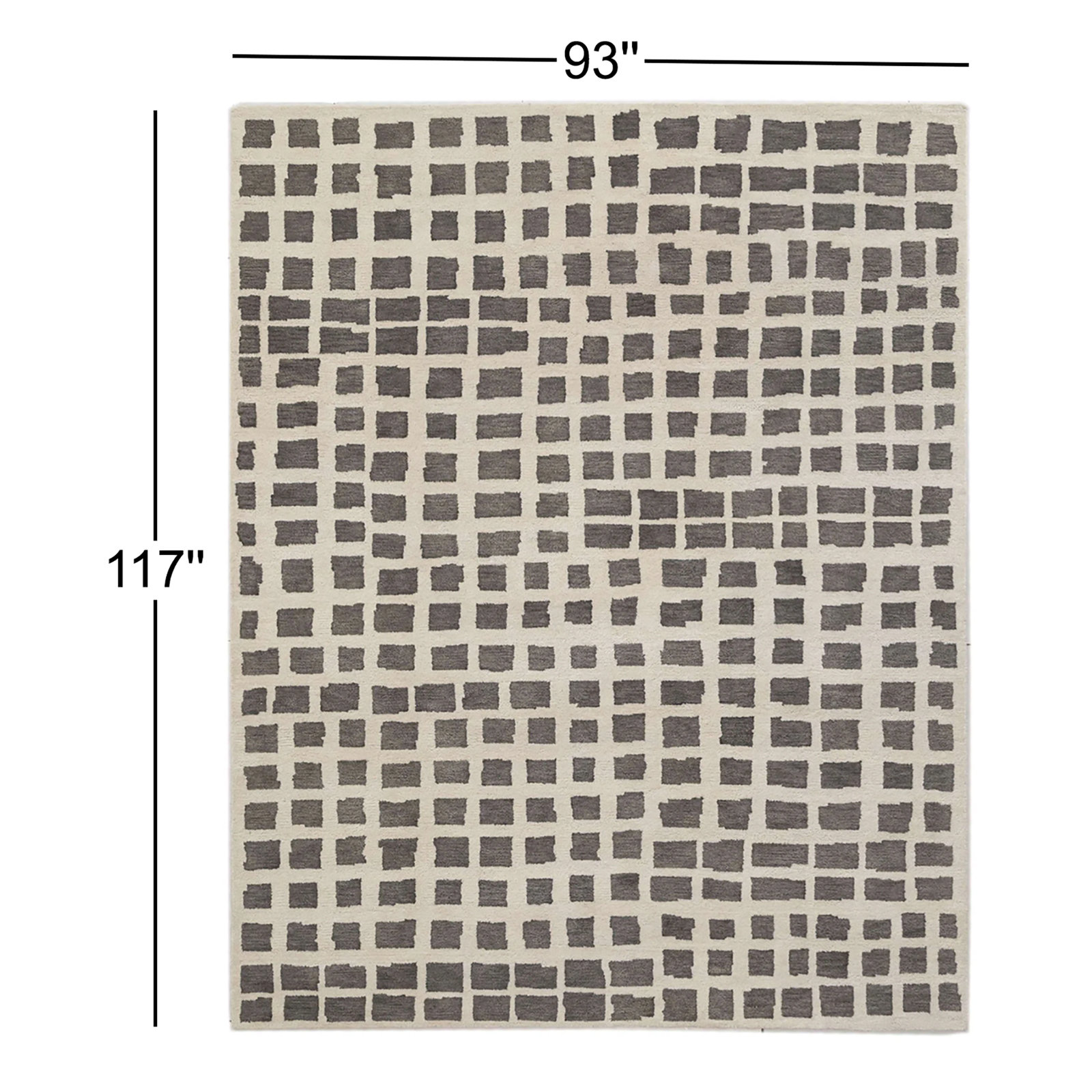 Roeger Hand-Tufted Wool Rug, Rectangle 7'9" x 9'9"