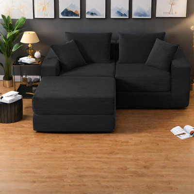 Canapé modulaire confortable avec mousse, style moderne pour le salon