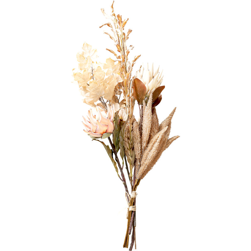 Mulberry Brown Dried Flower Bunch, Pink, Natural Apricot