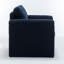 Ensemble de 4 fauteuils rembourrés de 35 po avec accoudoirs et base fermée-1283786206