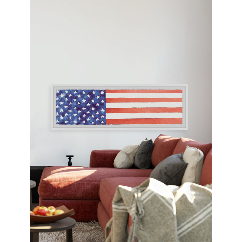 " My American Dream " Painting Print, H 15 po x l 45 po