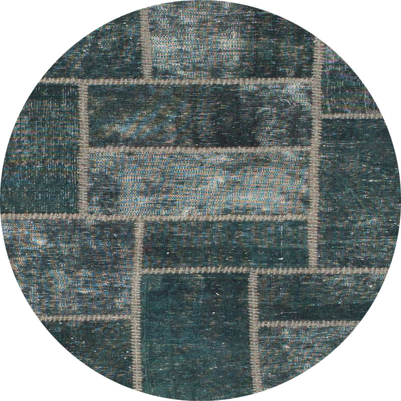Abstract Indoor Rug, Round 8'