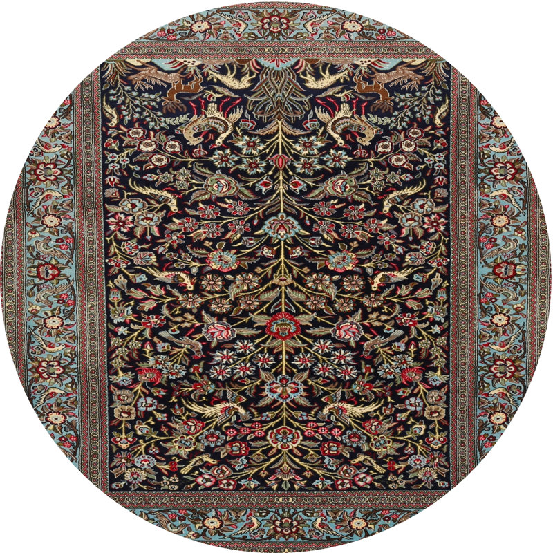 Ceyana Floral Indoor Rug, Round 3'