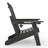 Outdoor Folding Adjustable Adirondack Chair With Hideaway Ottoman & Round Side Table-1954181518