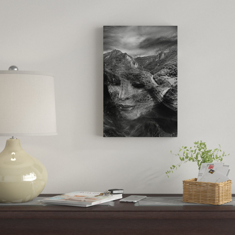 «Mountain», impression sur toile, H 12 po x l 8 po x P 0,75 po, Pas de tapis, Toile tendue