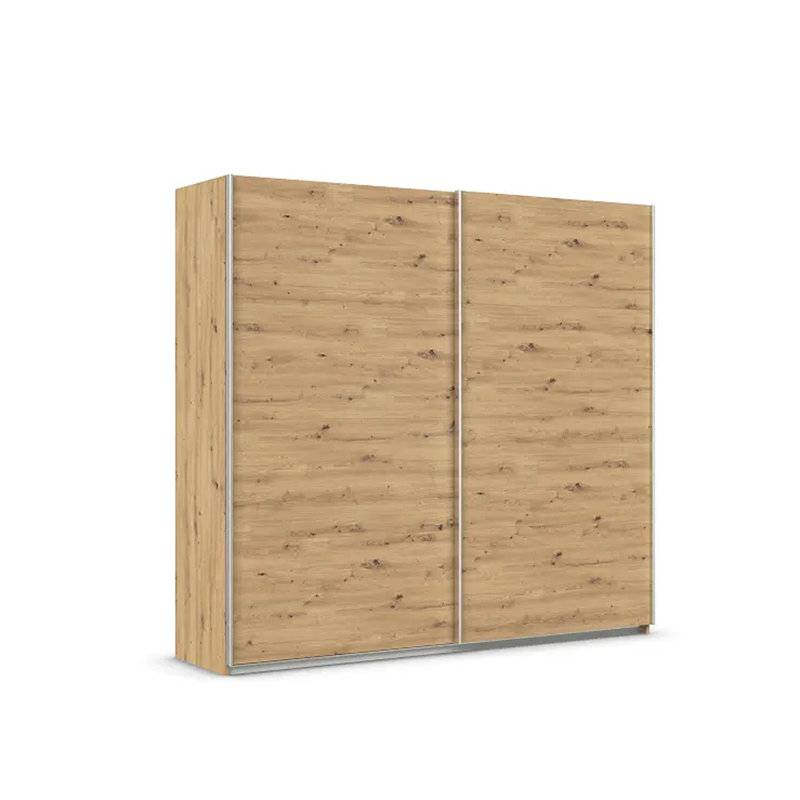 Caracas 3 Door Manufactured Wood Wardrobe, Premium, Artisan Oak, 210cm H x 226cm W x 62cm D