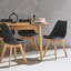Scandi-style Nanja Dining Chair with wooden legs, by 4-99575639