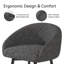 27.9" Seat Height Upholstered Swivel Bar Stools With Back(Set of 6)-110983002-121934324
