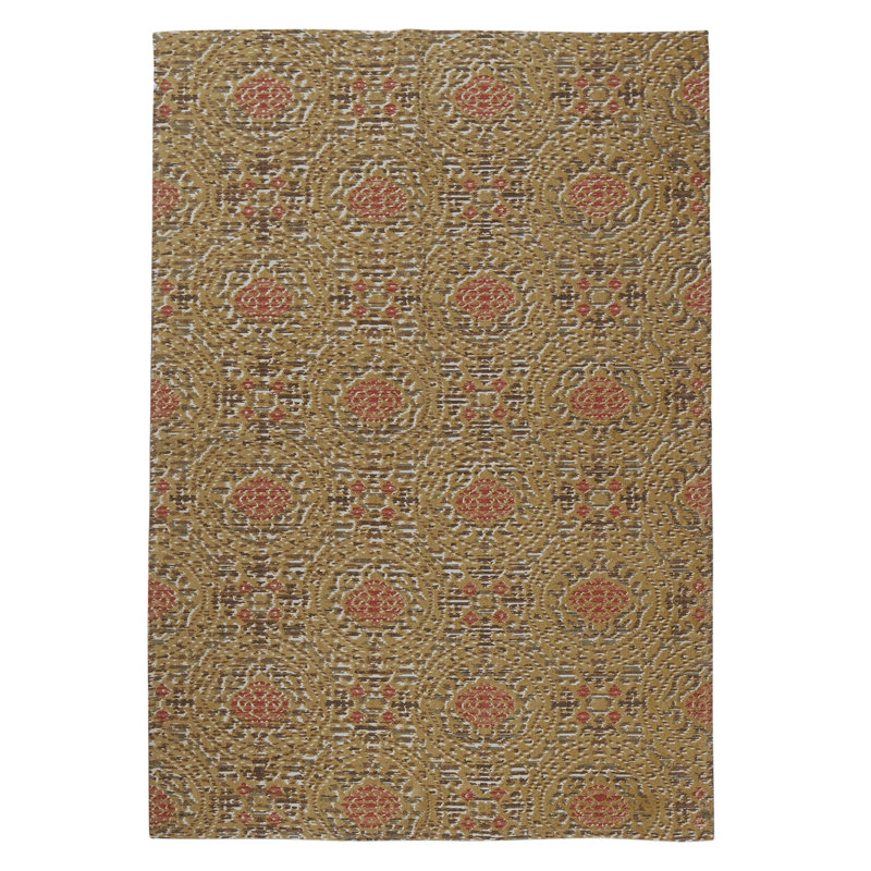 Flatweave Wool Ikat Area Rug