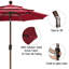 Parasol de marché 9 pi Kasia-39993642