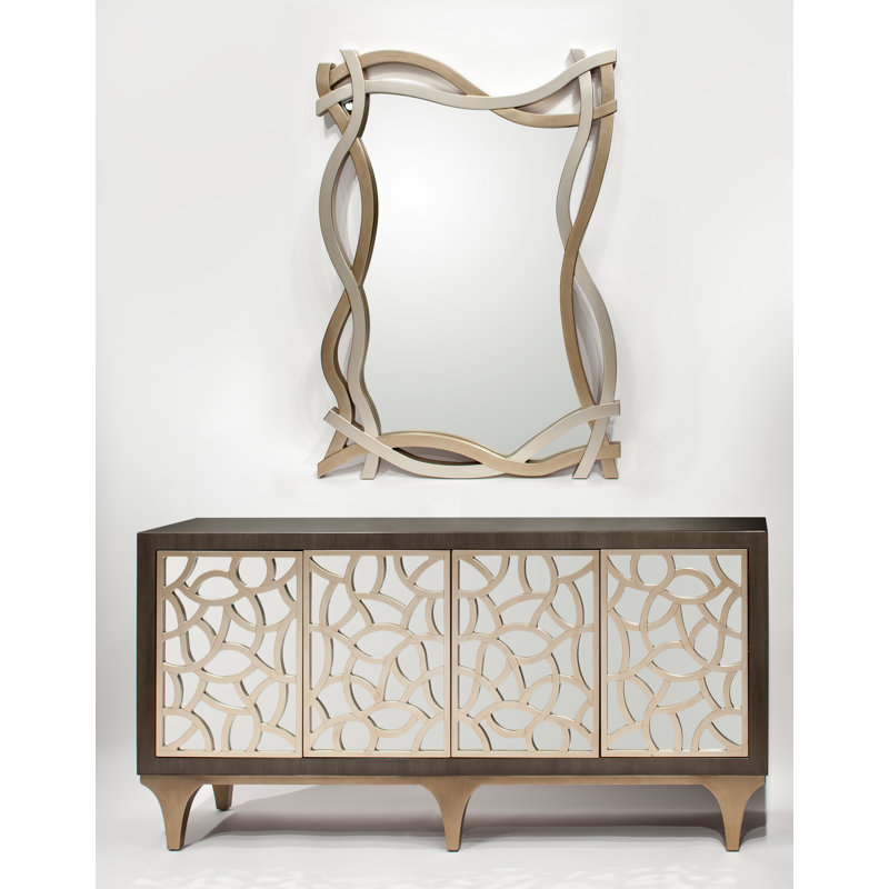 Wood Flat Wall Mirror