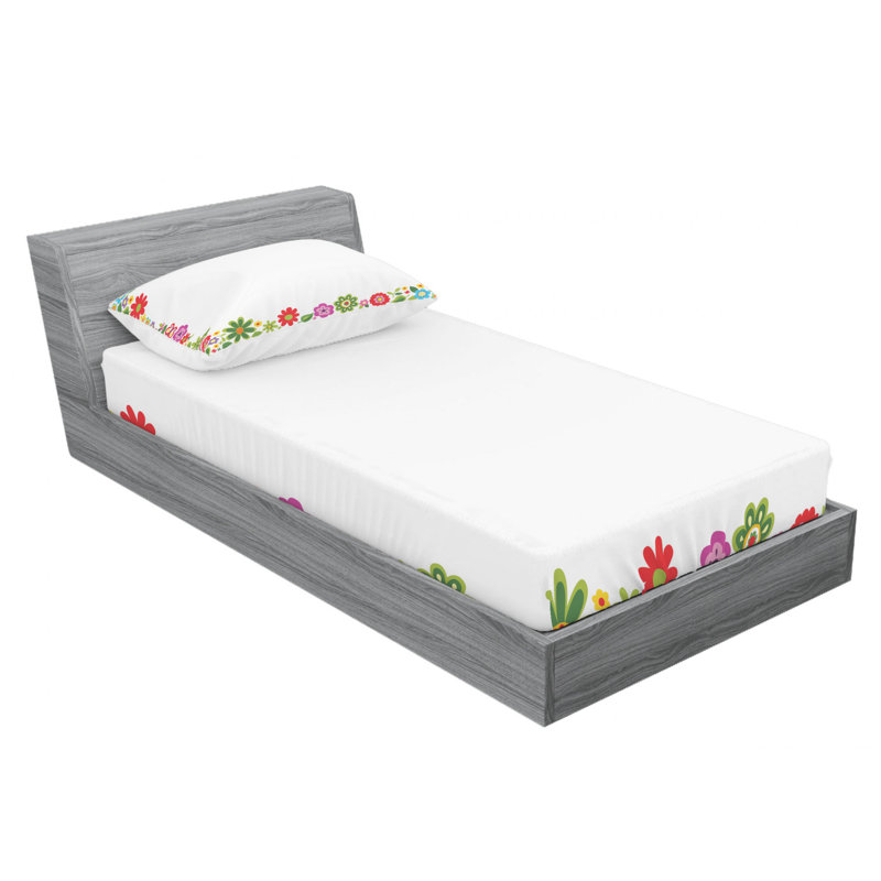 Microfiber Sheet Set, Twin Sheet Set with Fitted Sheet
