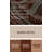 DiagonalStripes Copper Ivory Brown Metal Wall Art-442617370