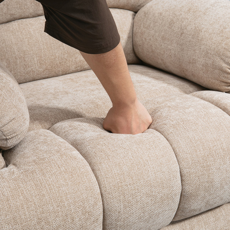 Fauteuil inclinable électrique en chenille de 23 po de large et à dossier haut avec massage par vibration à 8 points et chauffage lombaire