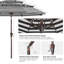 Parasol de marché en oléfine 9 'à 3 niveaux avec inclinaison et manivelle-1392336088