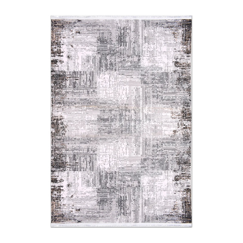 Cotton Abstract Indoor Rug, Rectangle 2'7" x 4'11"