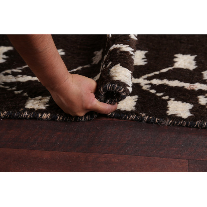 Tapis oriental en laine marocain en laine noué à la main 9 x 13