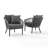 Powder Coated Steel Outdoor Lounge Chair