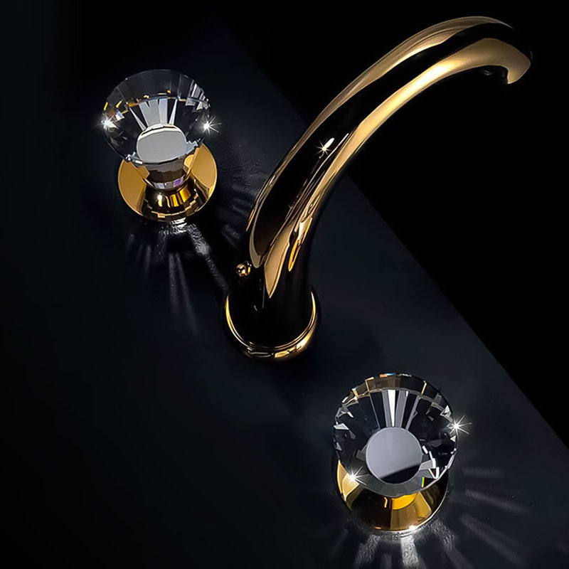 Artik Widespread Bathroom Faucet, Polished Gold