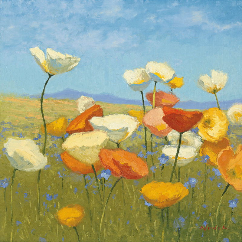 " Springtime Meadow I ", 36" H x 36" W x 1.25" D