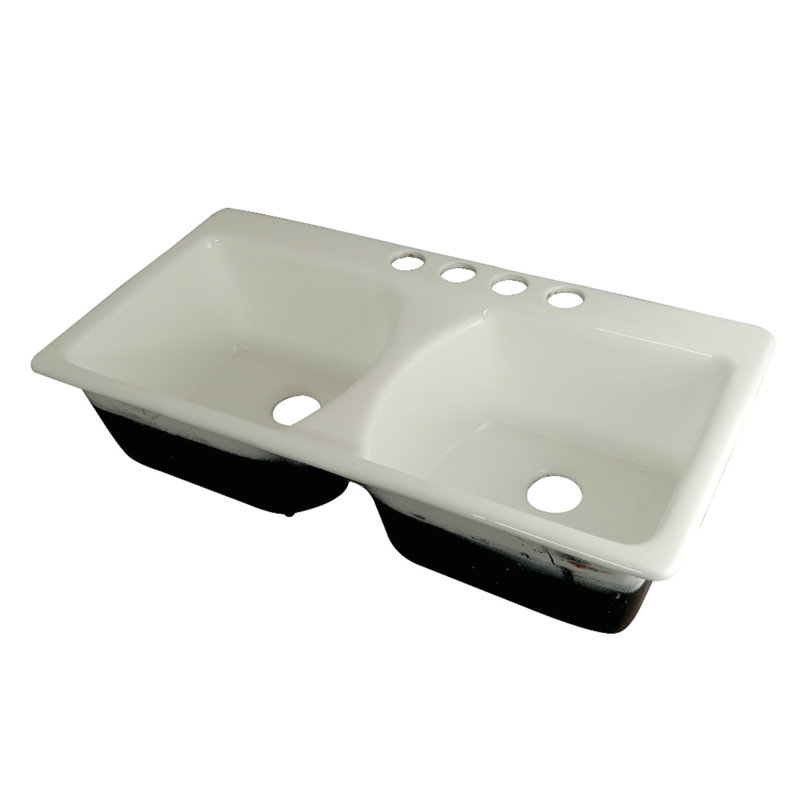 évier de cuisine à double cuve à montage sur pieds l 43" x l 22" Gourmetier