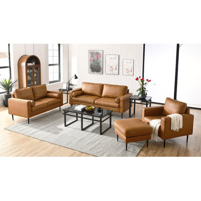 Ensemble de salon en cuir Reisterstown