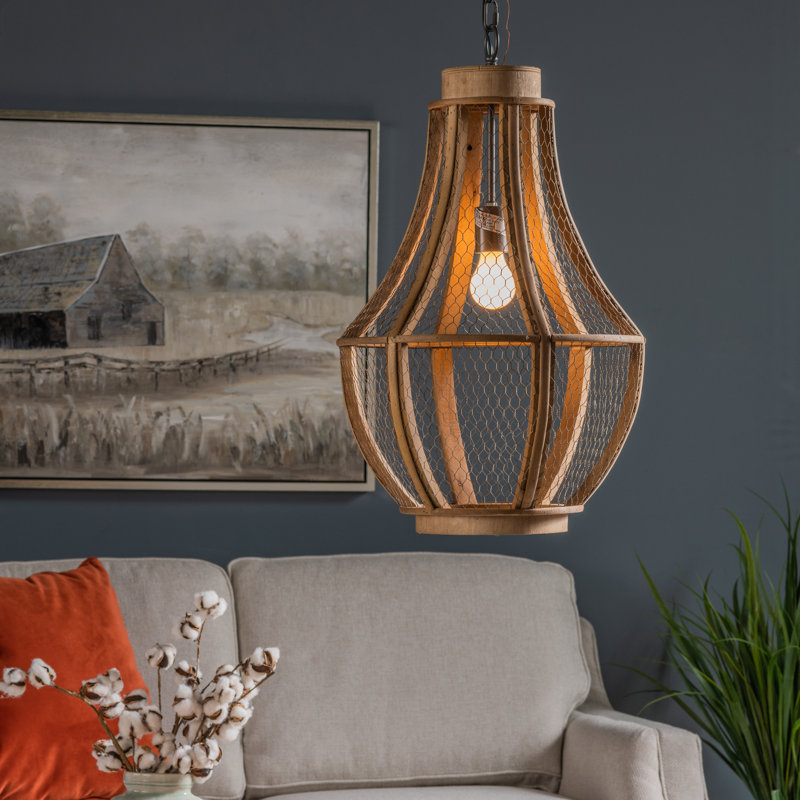 Luminaire suspendu géométrique lanterne 1 lumière Embrace