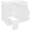 Lit mezzanine avec garde-robe, bureau et tablettes-766893279