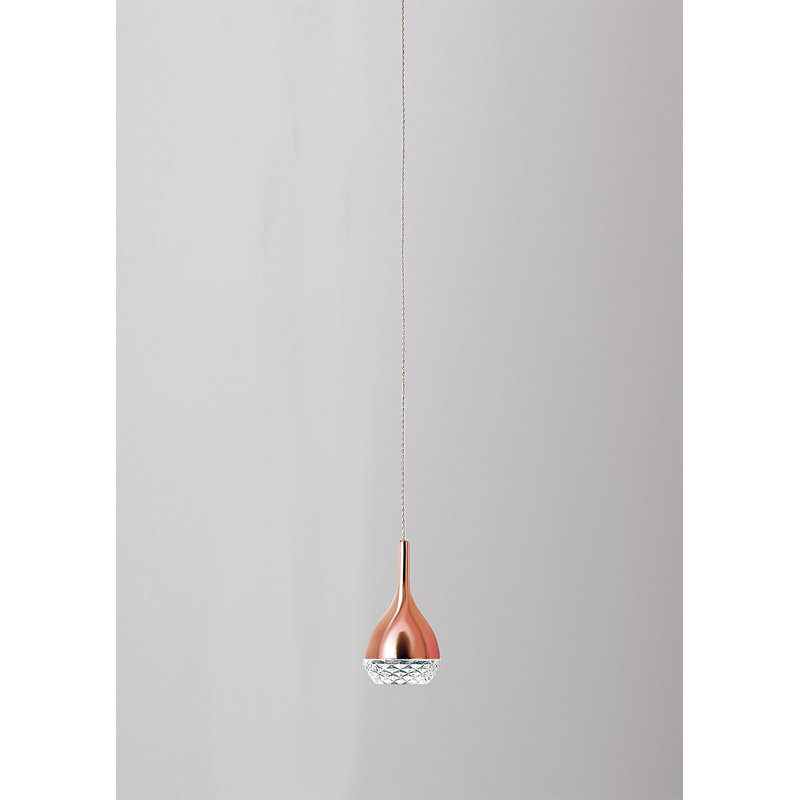 Verna 1 - Light Teardrop Pendant, Copper