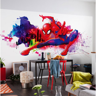 Spider-Man: Comics Badge Mural - Officially Licensed Marvel Removable