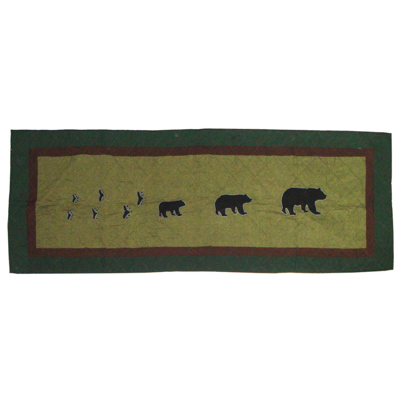 Bear Trail Bed Runner, Queen
