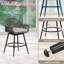 Ensemble de 2 tabourets de bar avec cadre en aluminium et tabourets pivotants en rotin de 24 po d'une capacité de 300 lb-691292723