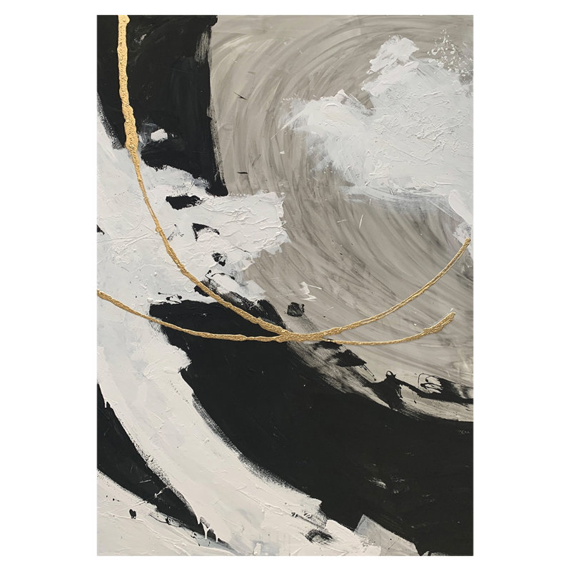 Via Orla Canvas Print Artwork , 107cm H x 100cm W, Black
